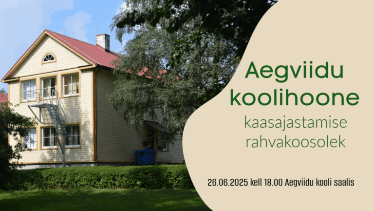 Aegviidu koolihoone kaasajastamise rahvakoosolek