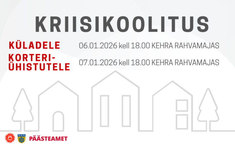 Kriisikoolitused küladele ja korteriühistutele